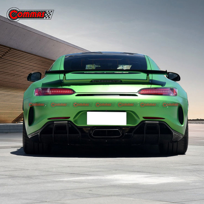 GTR スタイルカーボンファイバーリアバンパーリップディフューザーメルセデスベンツ AMG GT GTS