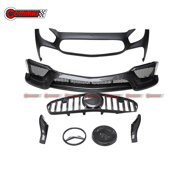 IPM スタイルカーボンファイバーフロントバンパーメルセデスベンツ AMG GT GTS