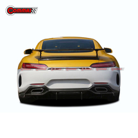 IMP スタイルカーボンファイバーリアバンパーリップディフューザーメルセデスベンツ AMG GT GTS GTR