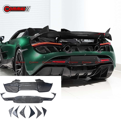 マクラーレン 720S 用カーボンファイバー Topcar リアディフューザーリップ