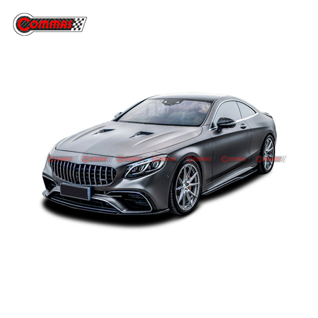 コンマススタイルカーボンファイバーサイドスカートメルセデスベンツ S クラスクーペ C217