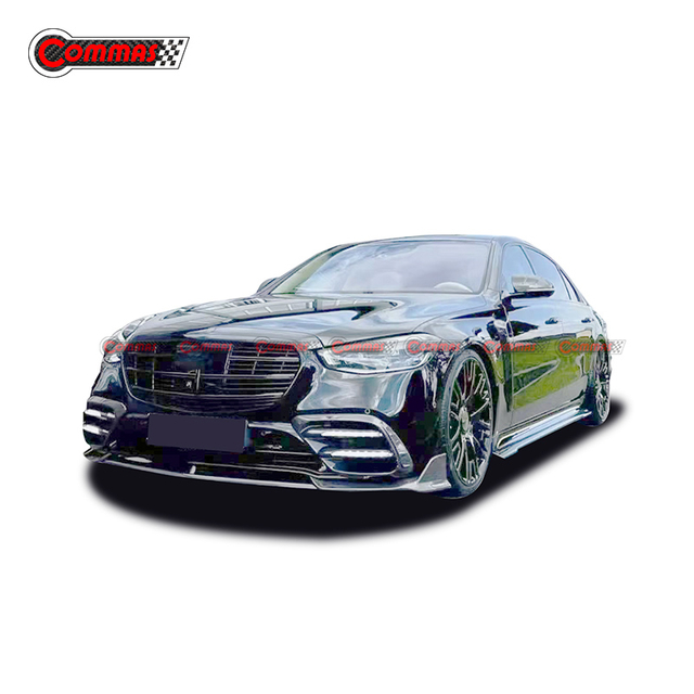 Mansory スタイル ドライカーボンファイバーサイドスカート メルセデスベンツ S クラス W223