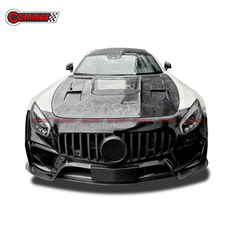 IPM スタイルカーボンファイバーフロントバンパーメルセデスベンツ AMG GT GTS