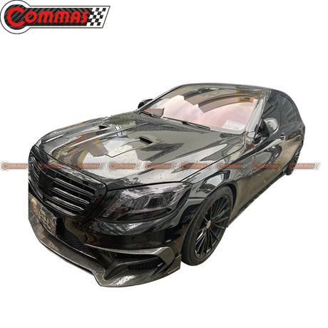 Mansory スタイル カーボンファイバー フロント リップ メルセデス ベンツ S クラス クーペ S63