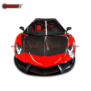 1016 スタイル カーボンファイバー エンジンフードカバー ランボルギーニ アヴェンタドール Lp700用