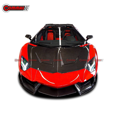 1016 スタイル カーボンファイバー エンジンフードカバー ランボルギーニ アヴェンタドール Lp700用