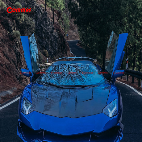 Mansory スタイル カーボンファイバー フロント エンジン フード カバー ランボルギーニ アヴェンタドール Lp700用